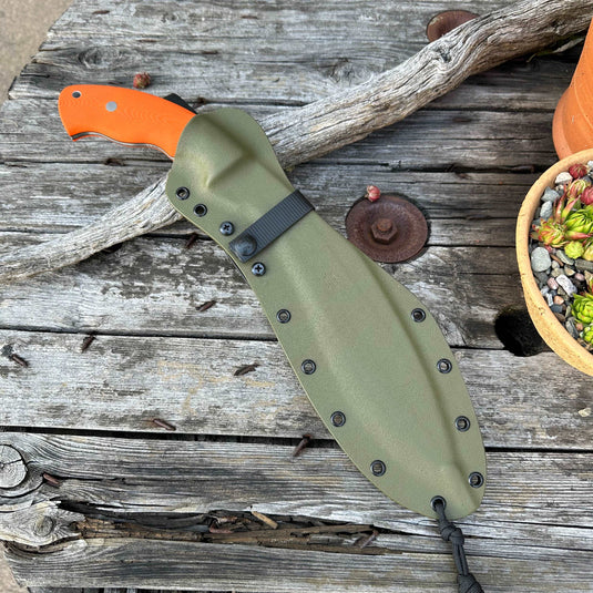 New Design AEB-L Hunter Orange Khukuri - Ben & Lois Orford