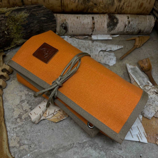 Deluxe Orange Canvas Tool roll