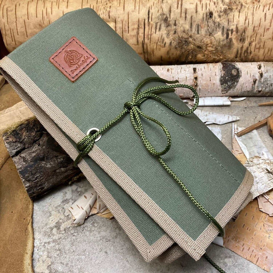 Green Canvas Tool Roll - Ben & Lois Orford