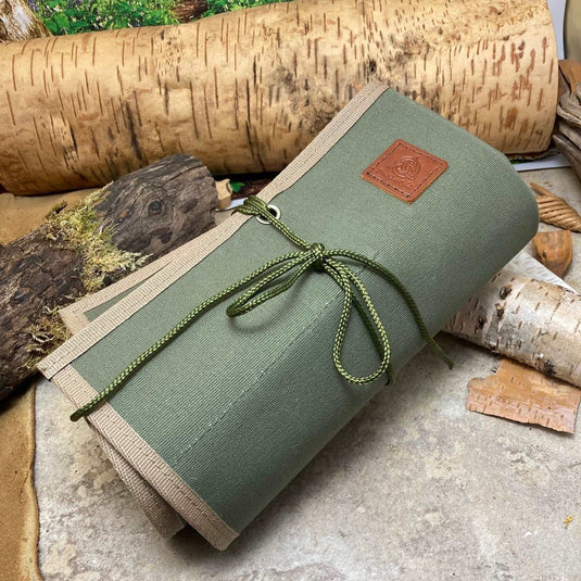 Green Canvas Tool Roll - Ben & Lois Orford