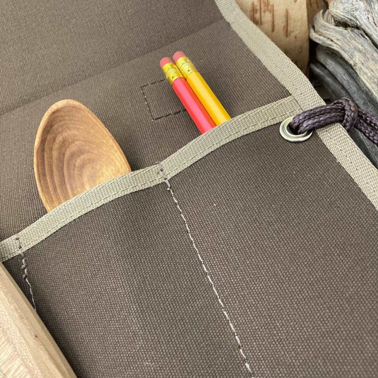 Brown Canvas Tool roll - Ben & Lois Orford