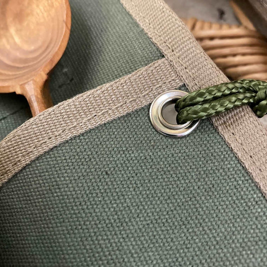 Deluxe Green Canvas Tool Roll