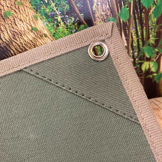 Deluxe Green Canvas Tool Roll