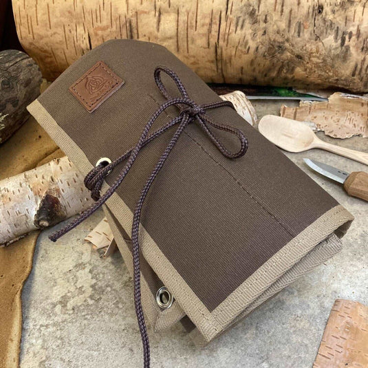 Deluxe Brown Canvas Tool roll - Ben & Lois Orford