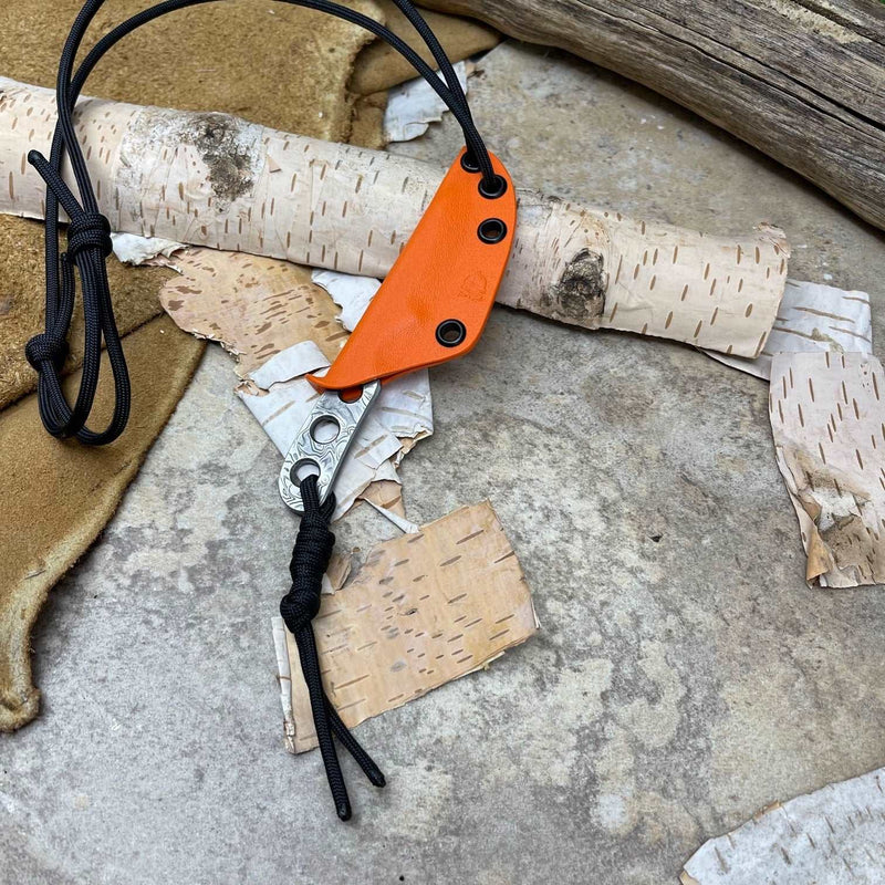 Load image into Gallery viewer, Damasteel 'Thorn' Knife Orange - Ben & Lois Orford
