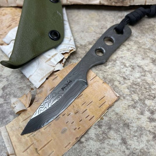Damasteel 'Thorn' Knife Green - Ben & Lois Orford