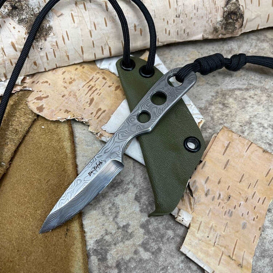 Damasteel 'Thorn' Knife Green - Ben & Lois Orford