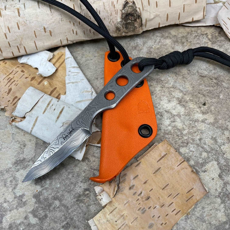 Load image into Gallery viewer, Damasteel 'Thorn' Knife Orange - Ben & Lois Orford