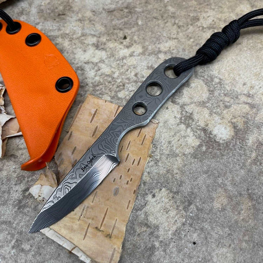 Damasteel 'Thorn' Knife Orange - Ben & Lois Orford
