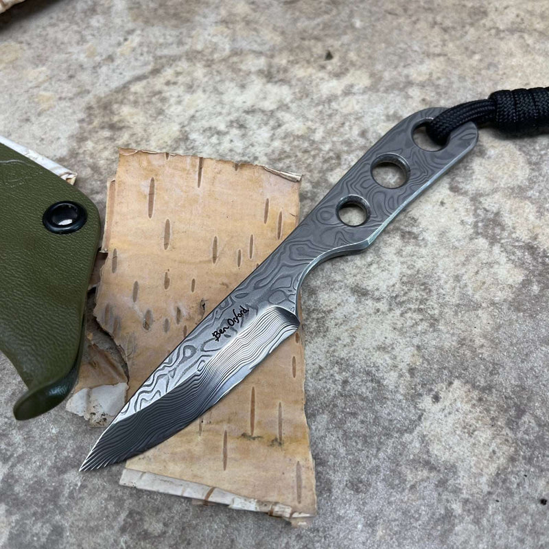 Load image into Gallery viewer, Damasteel 'Thorn' Knife Green - Ben & Lois Orford