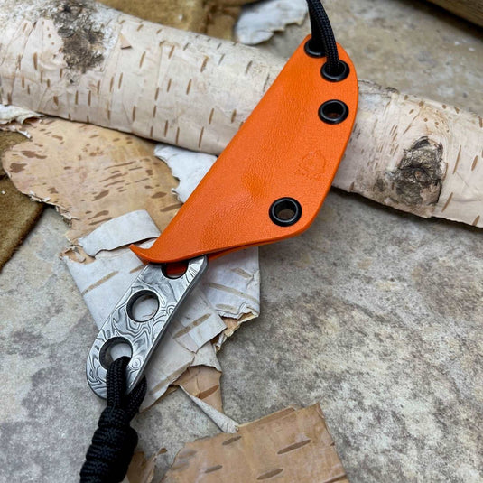 Damasteel 'Thorn' Knife Orange - Ben & Lois Orford