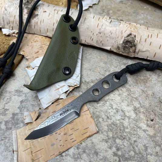 Damasteel 'Thorn' Knife Green - Ben & Lois Orford
