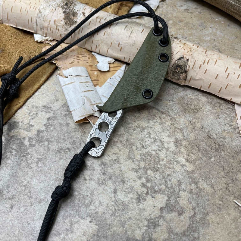 Load image into Gallery viewer, Damasteel 'Thorn' Knife Green - Ben & Lois Orford