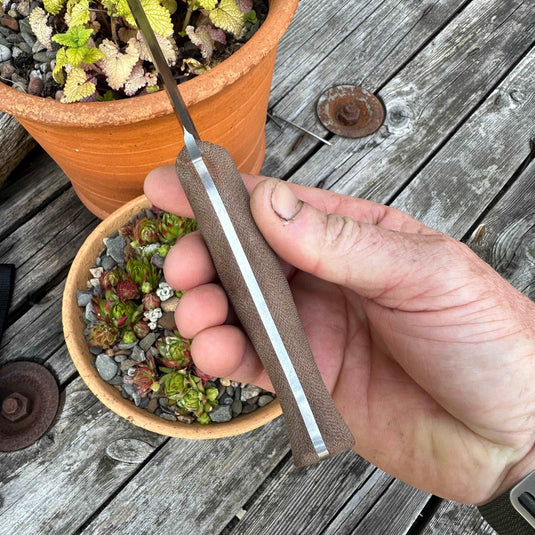 Natural Canvas Micarta Woodlander - Ben & Lois Orford