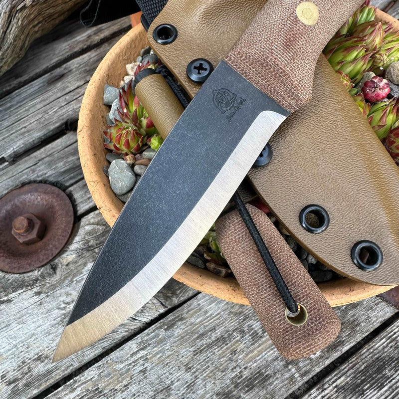 Load image into Gallery viewer, Natural Canvas Micarta Woodlander
