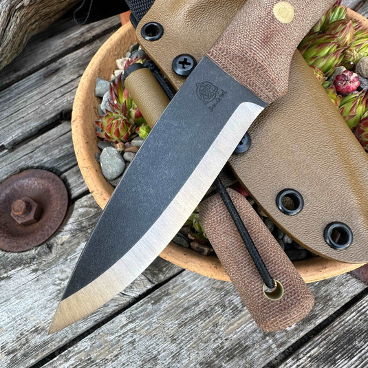 Natural Canvas Micarta Woodlander - Ben & Lois Orford