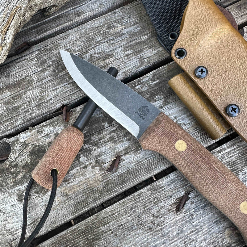 Load image into Gallery viewer, Natural Canvas Micarta Woodlander - Ben & Lois Orford