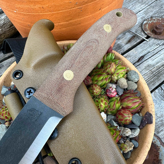 Natural Canvas Micarta Woodlander - Ben & Lois Orford