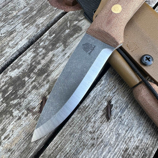 Natural Canvas Micarta Woodlander - Ben & Lois Orford