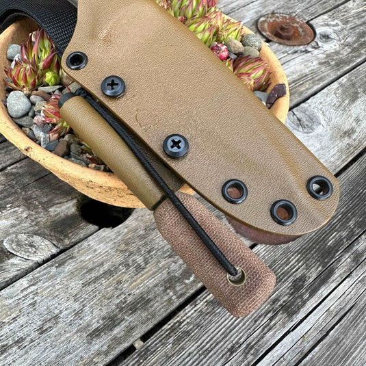 Natural Canvas Micarta Woodlander - Ben & Lois Orford
