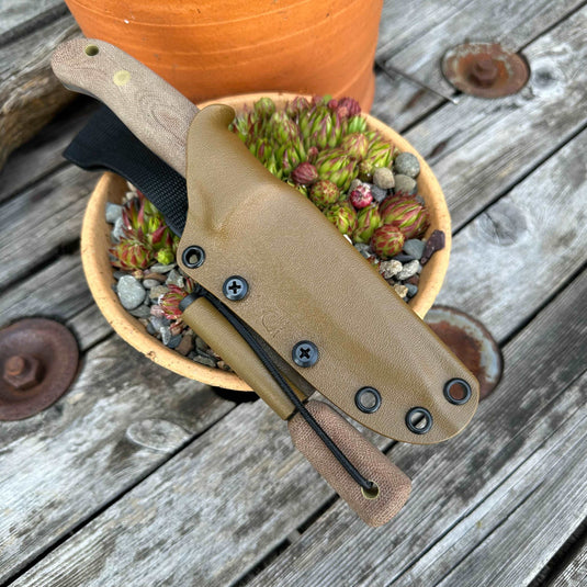 Natural Canvas Micarta Woodlander - Ben & Lois Orford