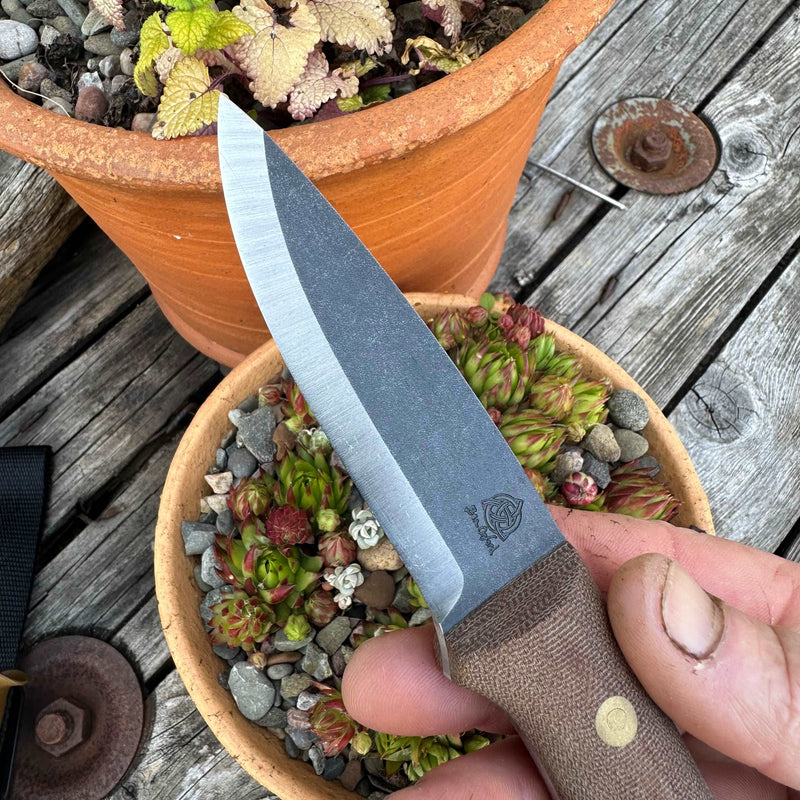 Load image into Gallery viewer, Natural Canvas Micarta Woodlander - Ben & Lois Orford
