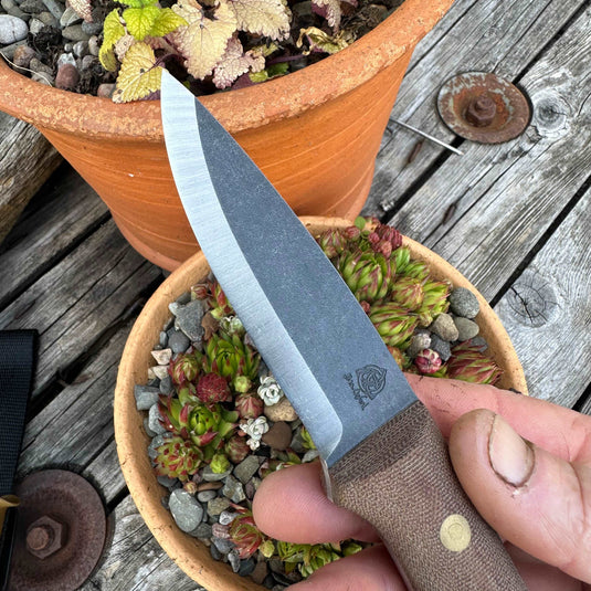 Natural Canvas Micarta Woodlander - Ben & Lois Orford