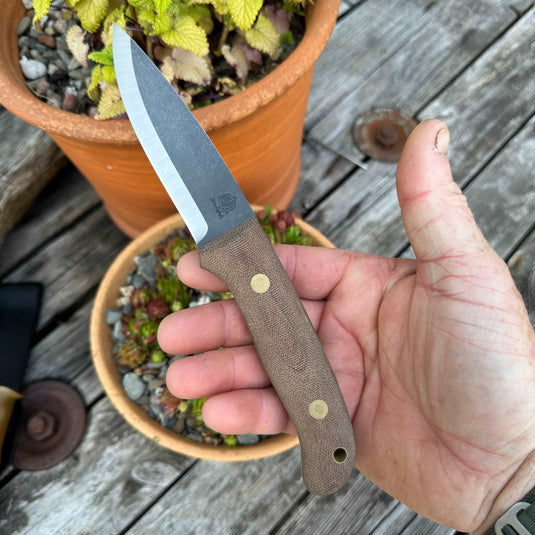 Natural Canvas Micarta Woodlander - Ben & Lois Orford