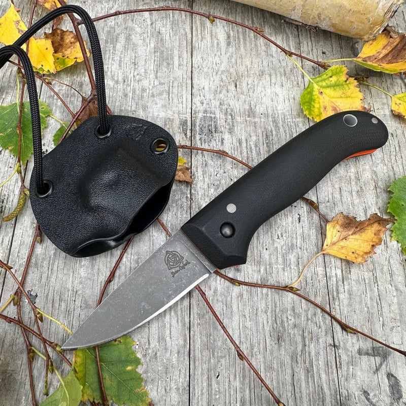 Load image into Gallery viewer, "Chunky" Black Micarta Flat grind Nomad - Ben & Lois Orford