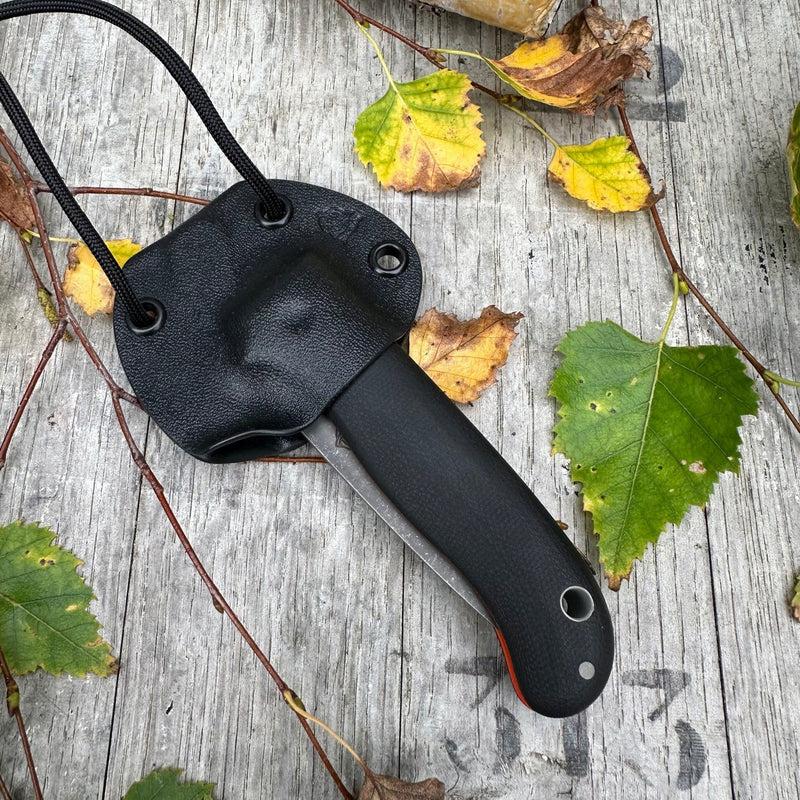 Load image into Gallery viewer, "Chunky" Black Micarta Flat grind Nomad - Ben & Lois Orford