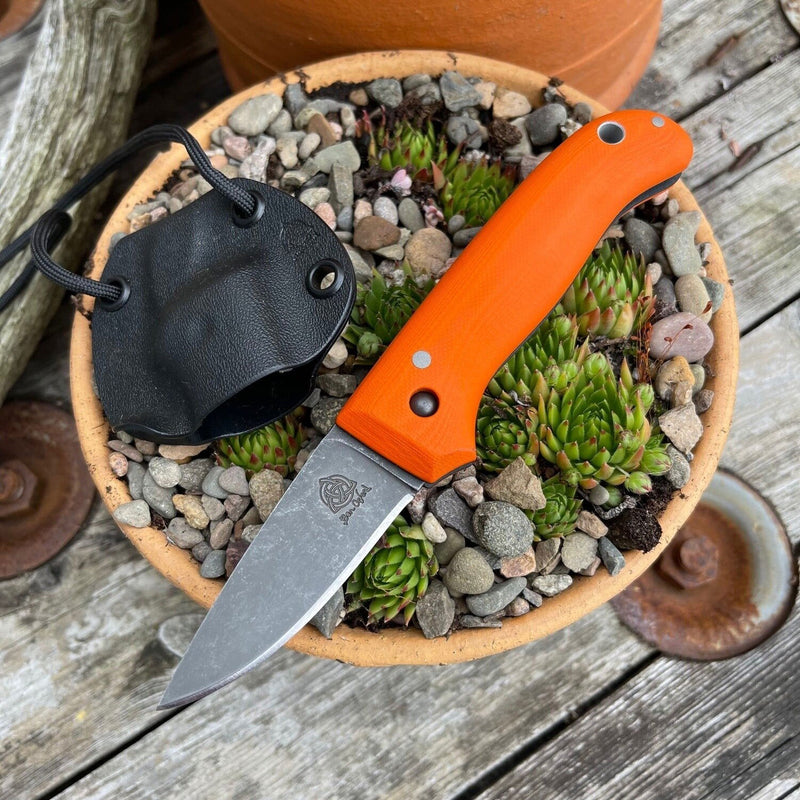 Load image into Gallery viewer, "Chunky" Hunter Orange Flat grind Nomad - Ben & Lois Orford