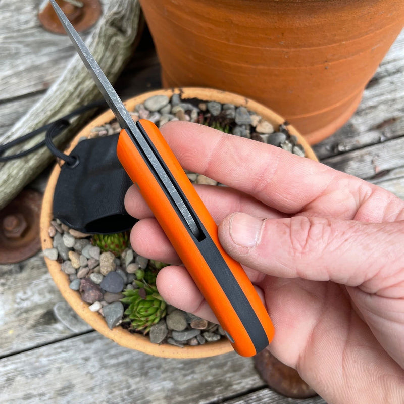 Load image into Gallery viewer, "Chunky" Hunter Orange Flat grind Nomad - Ben & Lois Orford