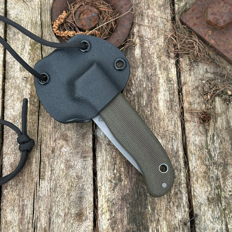 Load image into Gallery viewer, The Nomad - Sabre Grind/Green Micarta