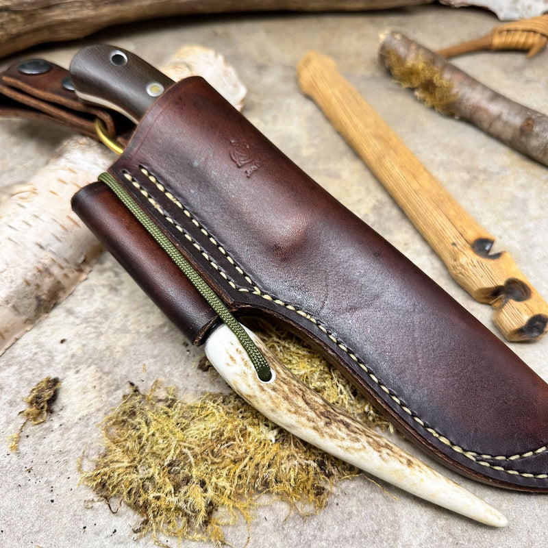 Load image into Gallery viewer, The Woodlander - Green Micarta/AEB-L