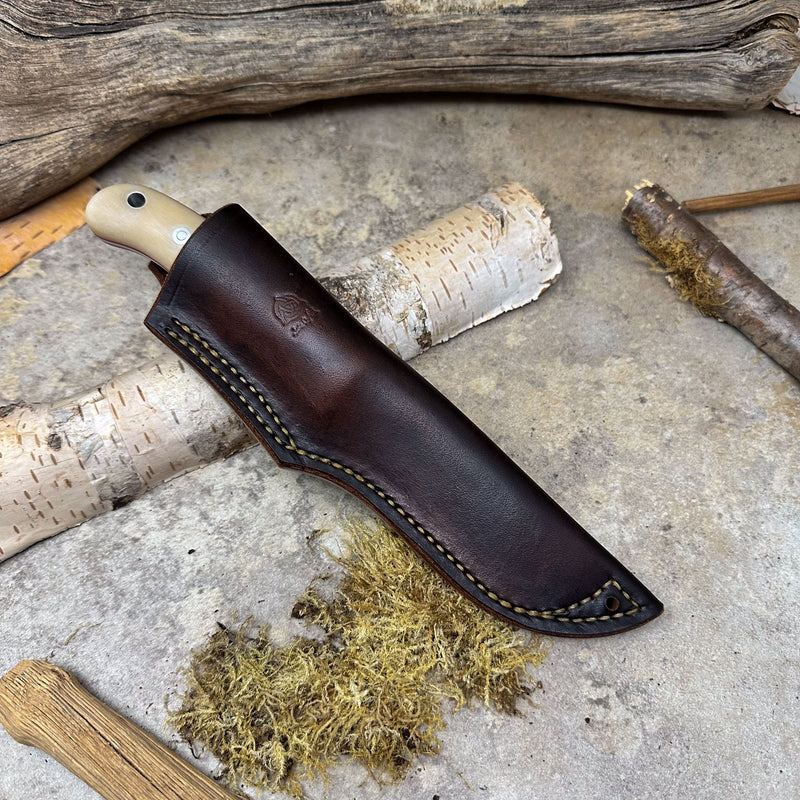 Load image into Gallery viewer, The Woodlander - Ivory Linen Micarta/AEB-L