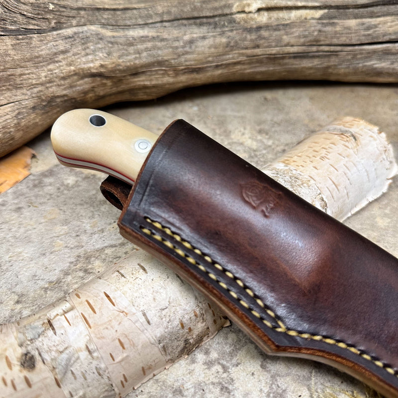Load image into Gallery viewer, The Woodlander - Ivory Linen Micarta/AEB-L