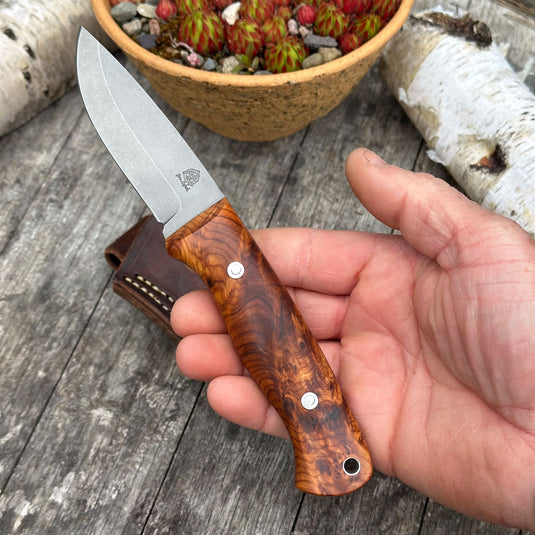 The Trapper - Sabre Grind/Burr Yew
