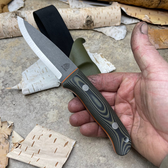 Woodlander 4" OD Green and Black - Ben & Lois Orford