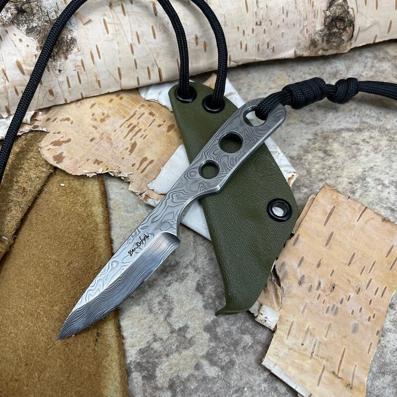 Load image into Gallery viewer, Damasteel 'Thorn' Knife Green - Ben & Lois Orford