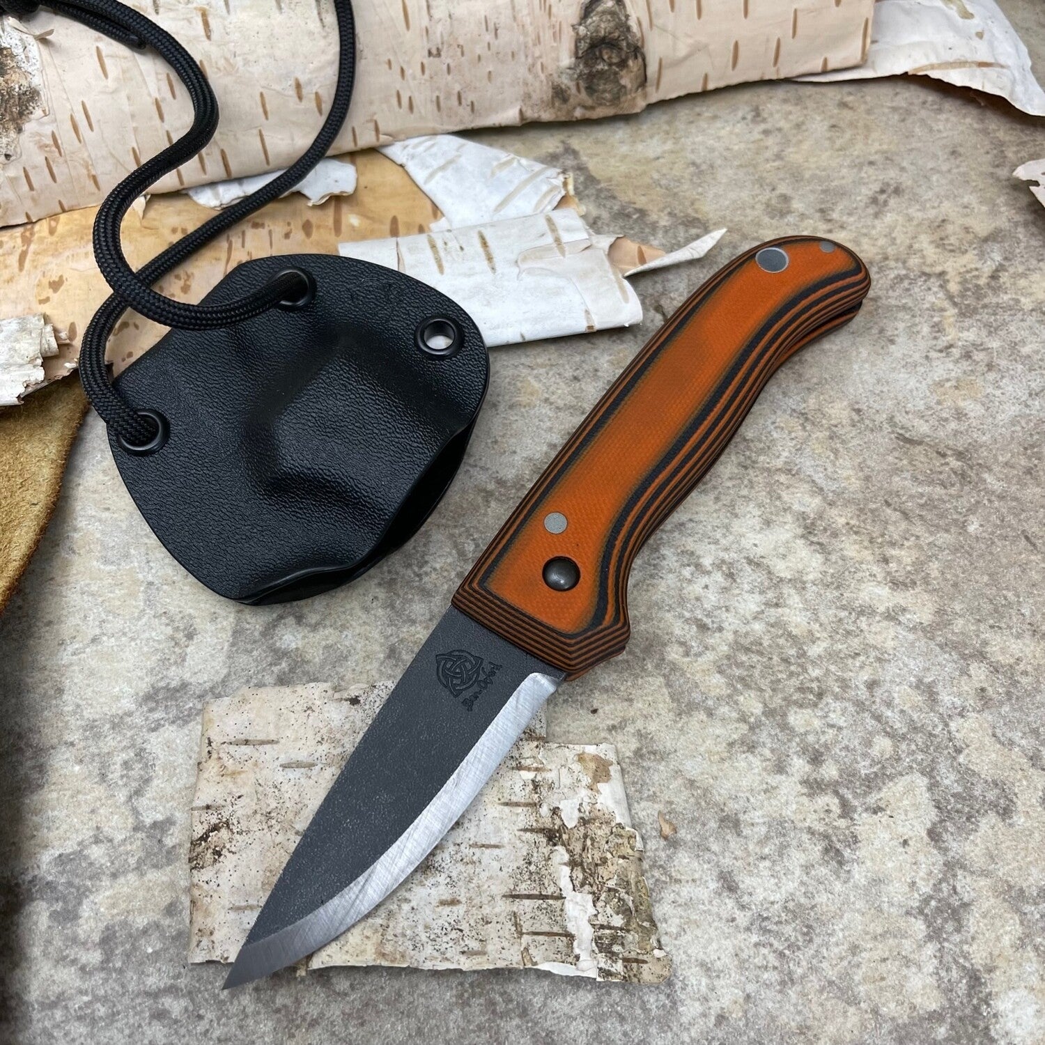 The Nomad - Pumpkin G10/Scandi Grind – Ben & Lois Orford
