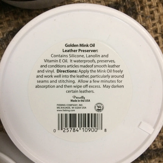 Golden Mink Oil - Leather Balm - Ben & Lois Orford