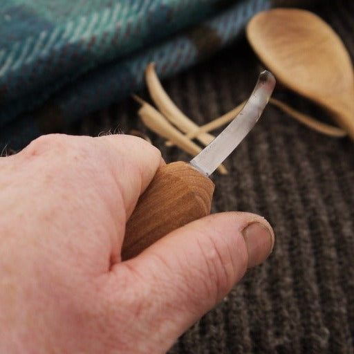 Load image into Gallery viewer, Flatter Curve Hybrid Crook knife - Ben & Lois Orford