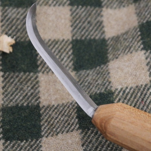 Load image into Gallery viewer, Indian Crook Knife (Mocotaugan) Internal Bevel - Ben & Lois Orford