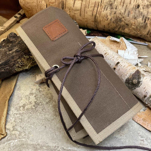 Brown Canvas Tool roll