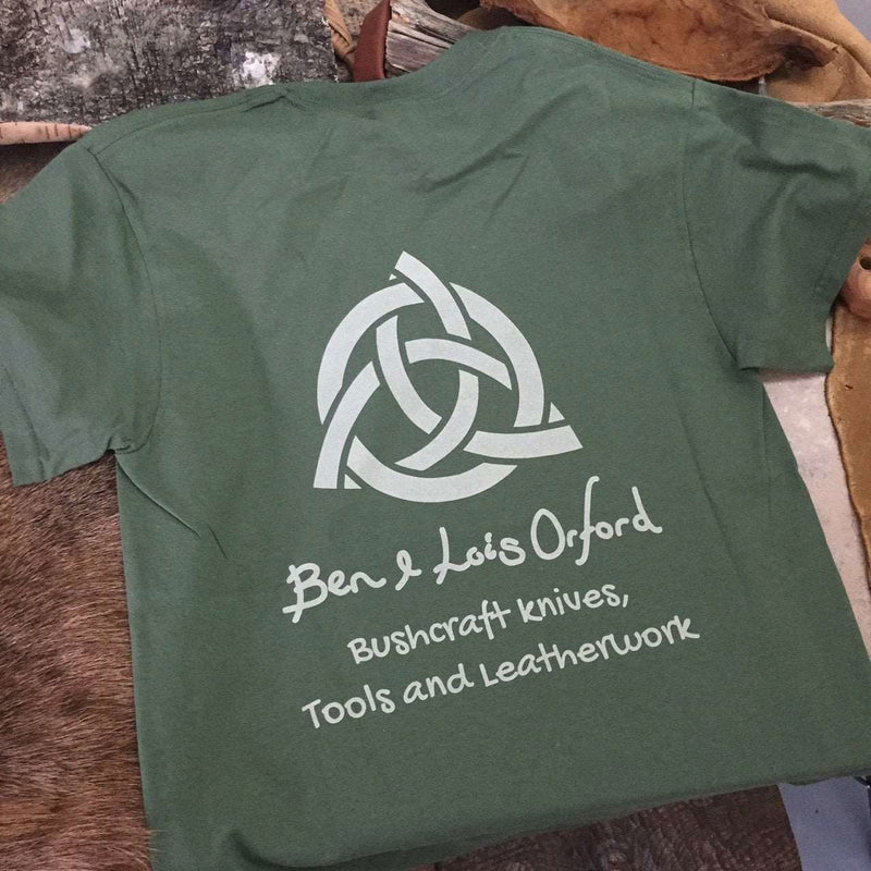 Load image into Gallery viewer, &#39;Eat, Sleep, Bushcraft&#39; T-Shirt - OD Green - Ben &amp; Lois Orford
