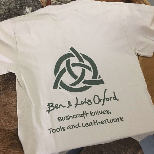 'Eat, Sleep, Bushcraft' T-Shirt - Sand - Ben & Lois Orford