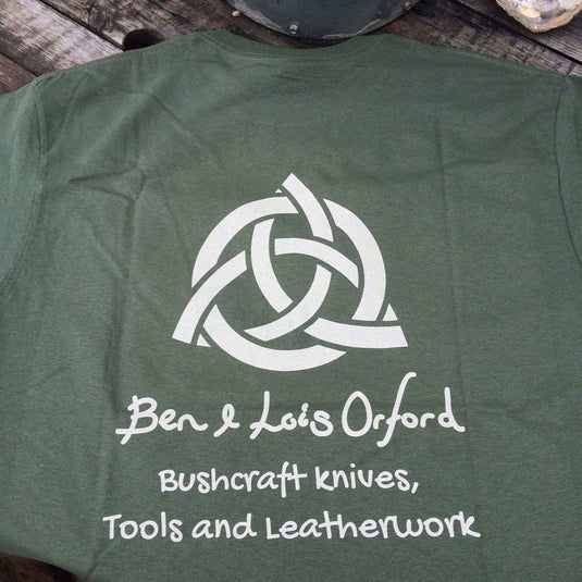 'Eat, Sleep, Carve' T-Shirt - OD Green - Ben & Lois Orford