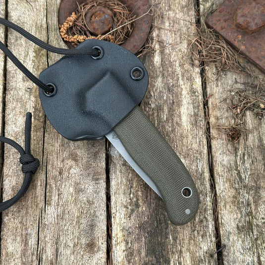 Nomad Sabre grind- Green Micarta