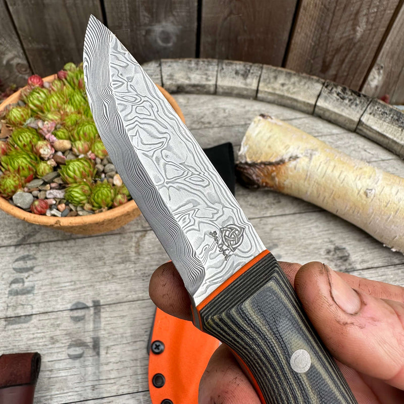 Load image into Gallery viewer, Vinland Damasteel Damascus Trapper
