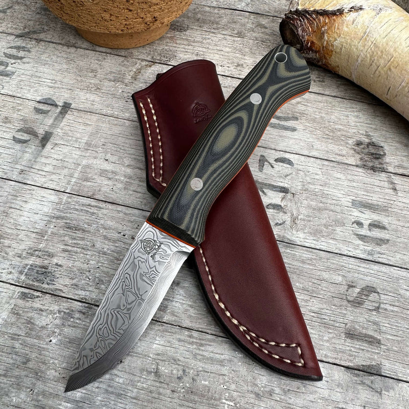 Load image into Gallery viewer, Vinland Damasteel Damascus Trapper
